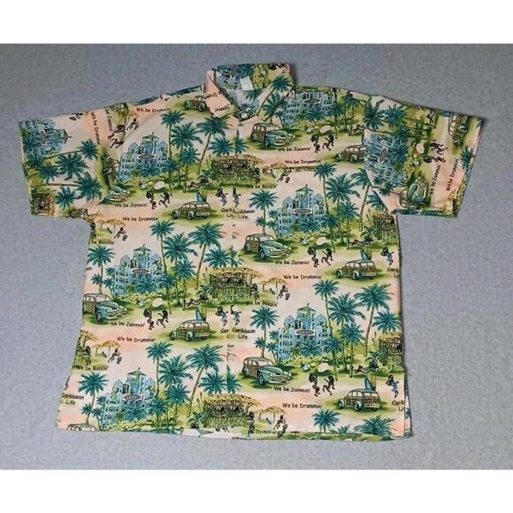 Other - Vintage Creations 60's Hawaiian Button Up Shirt Mens Size Large All Over...